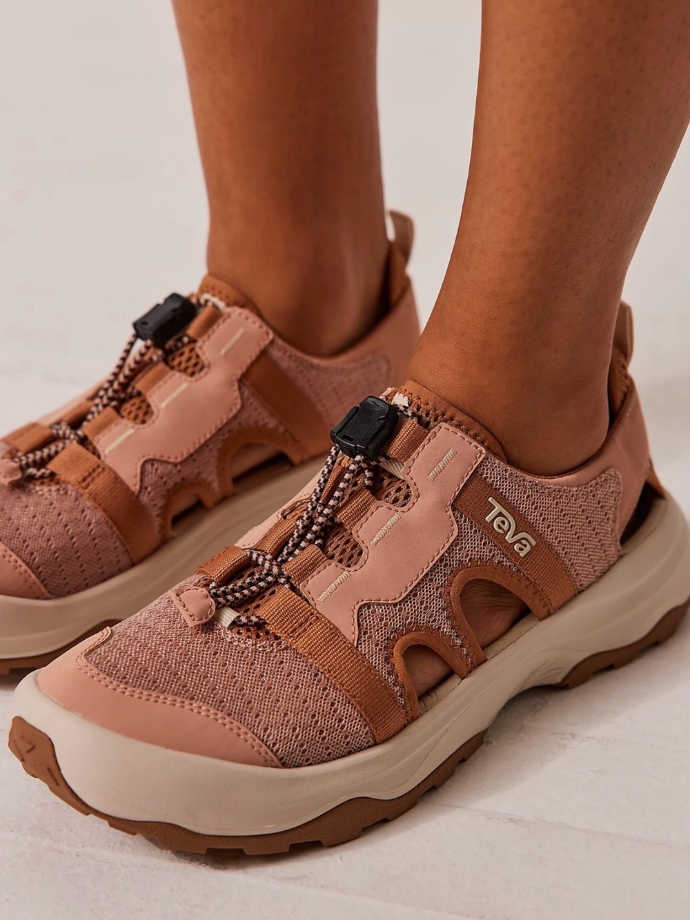 Teva Women's Dusty Pink & Tan Sport Sandal-Sneaker